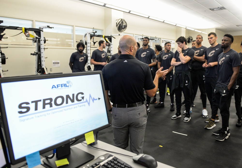 Cleveland Cavaliers Visit Wright-Patterson AFB