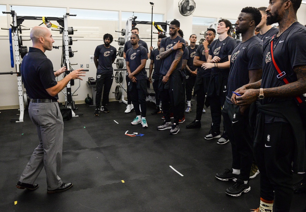 Cleveland Cavaliers Visit Wright-Patterson AFB