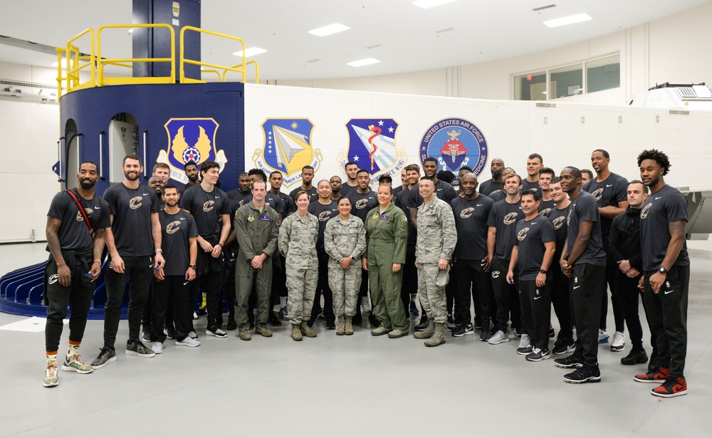 Cleveland Cavaliers Visit Wright-Patterson AFB