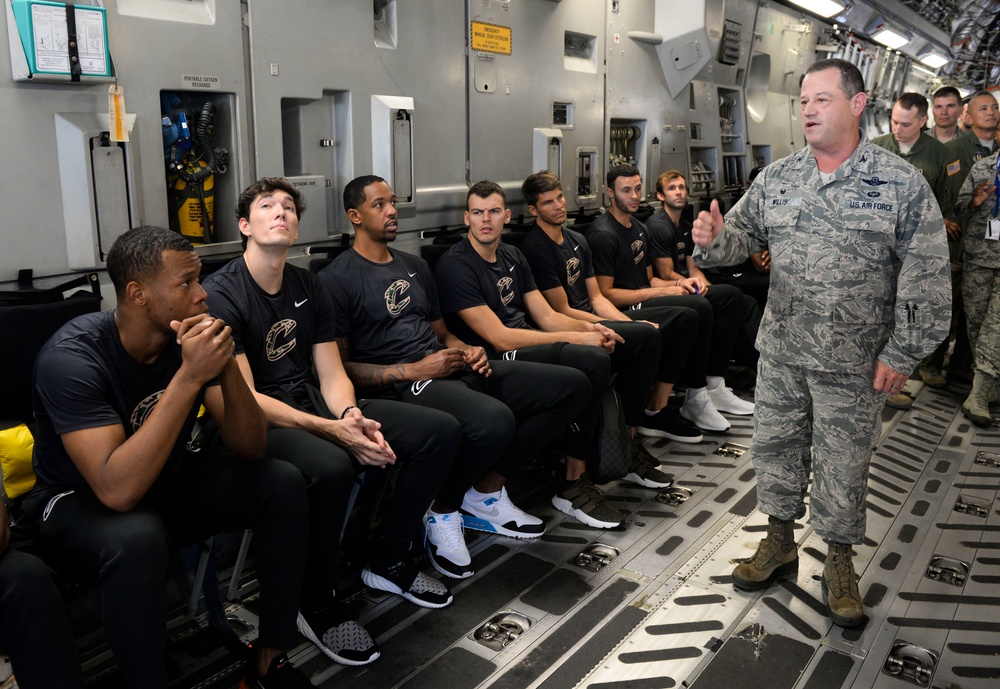 Cleveland Cavaliers Visit Wright-Patterson AFB