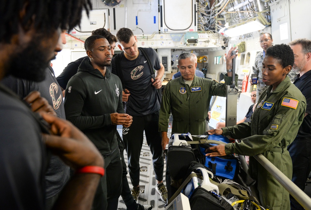 Cleveland Cavaliers Visit Wright-Patterson AFB