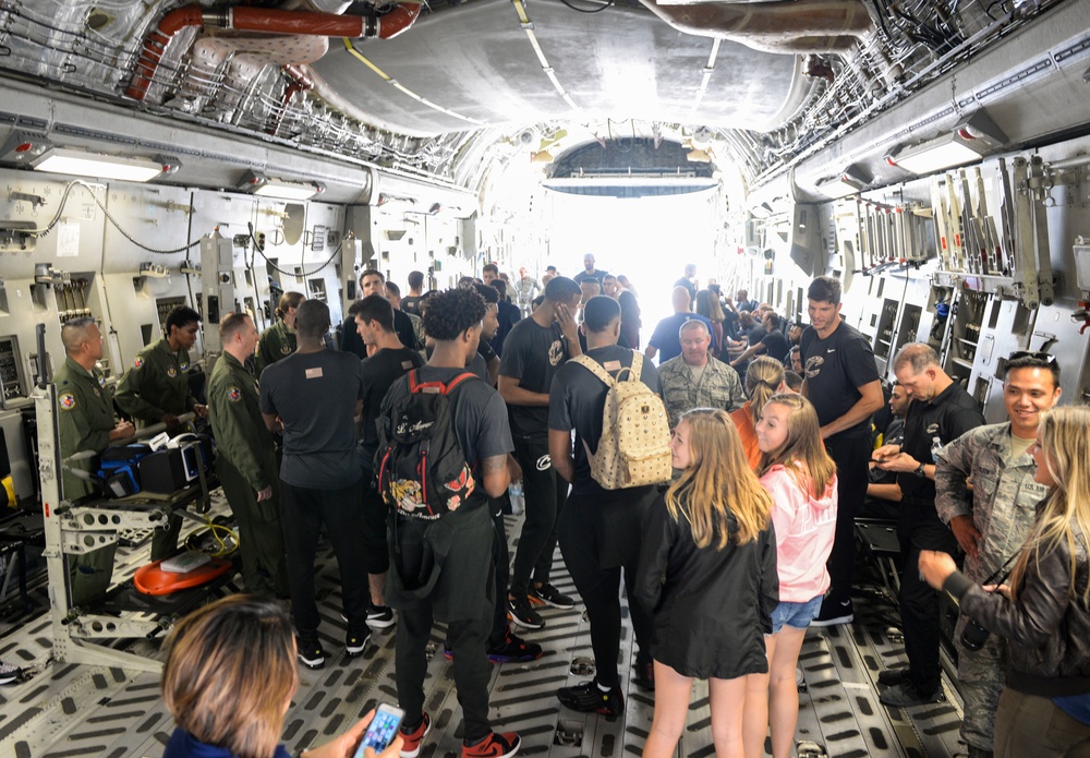 Cleveland Cavaliers Visit Wright-Patterson AFB