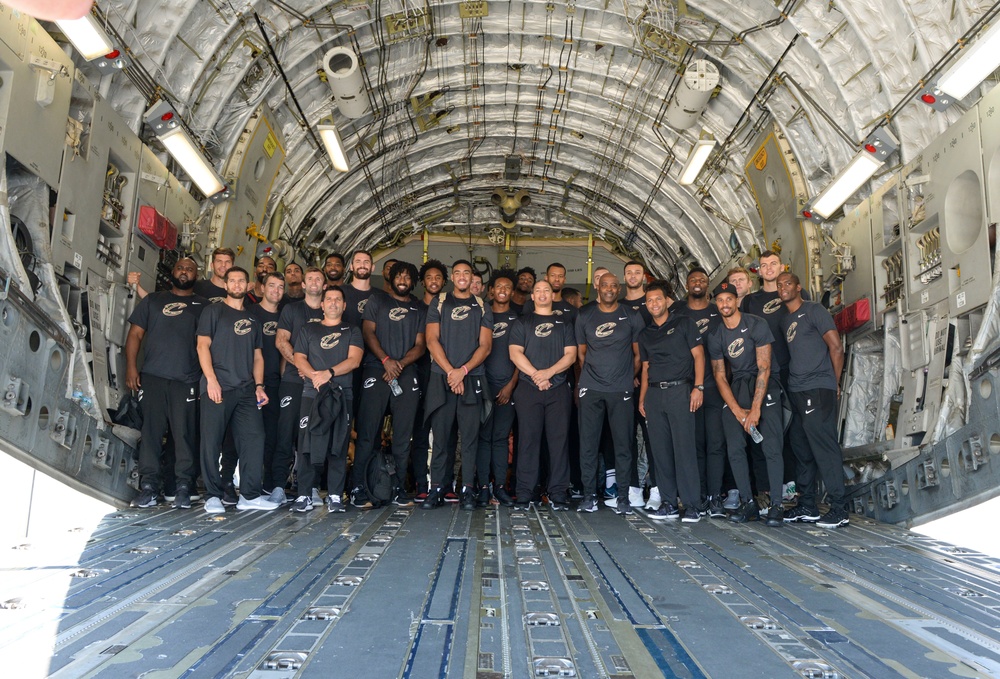 Cleveland Cavaliers Visit Wright-Patterson AFB