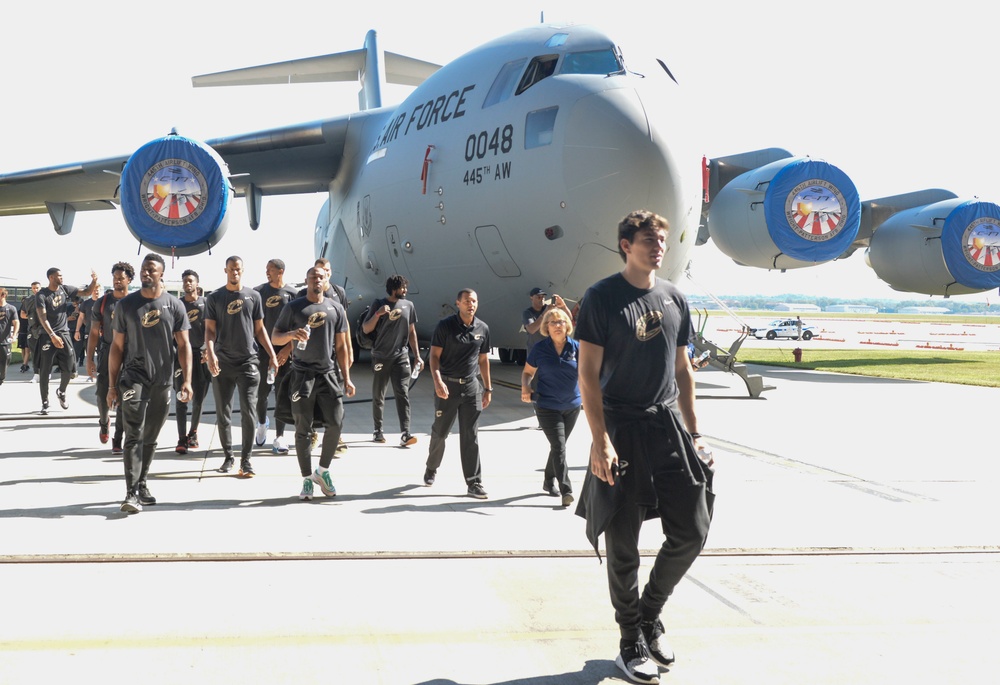 Cleveland Cavaliers Visit Wright-Patterson AFB