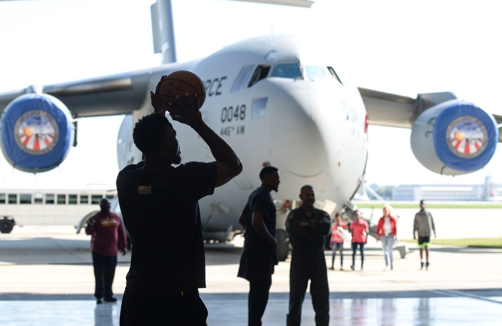 Cleveland Cavaliers Visit Wright-Patterson AFB