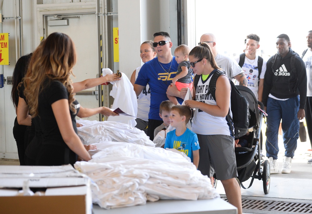 Cleveland Cavaliers Visit Wright-Patterson AFB