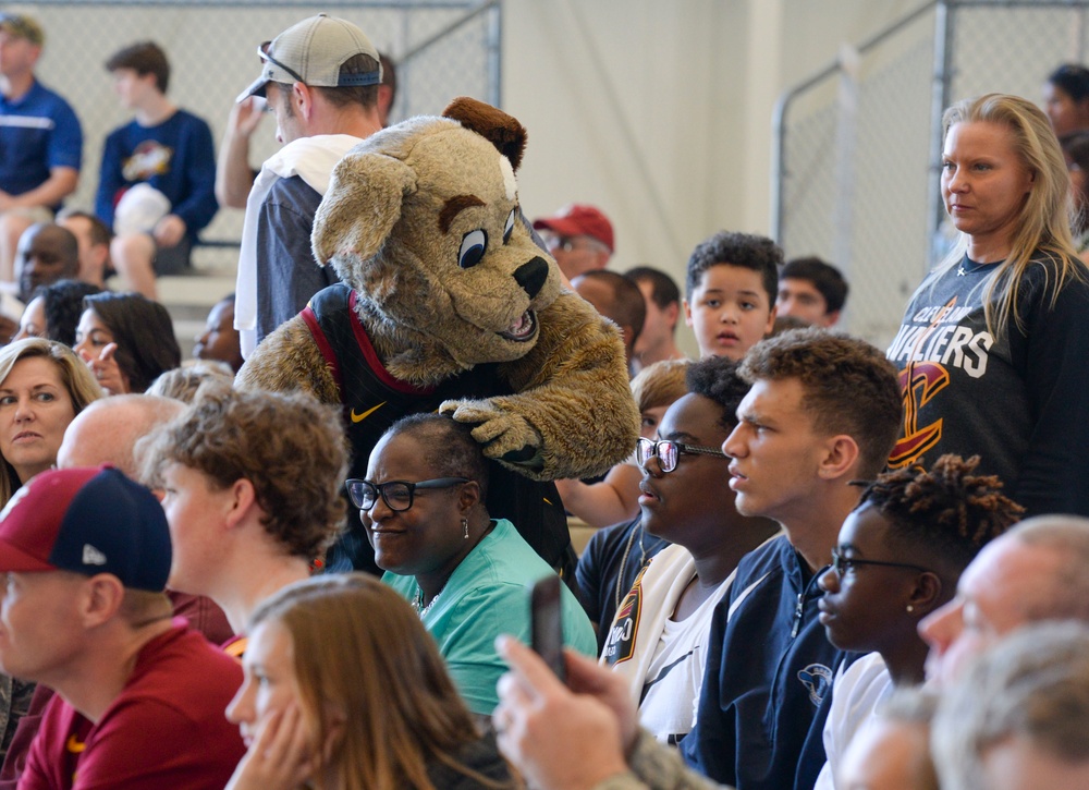 Cleveland Cavaliers Visit Wright-Patterson AFB