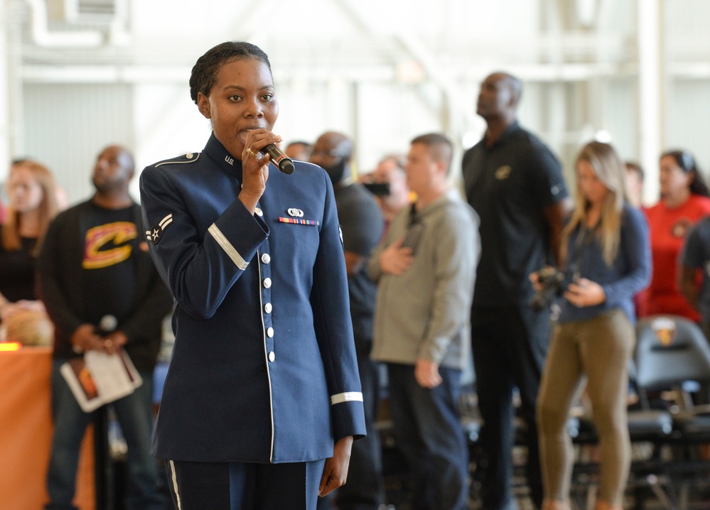 Cleveland Cavaliers Visit Wright-Patterson AFB