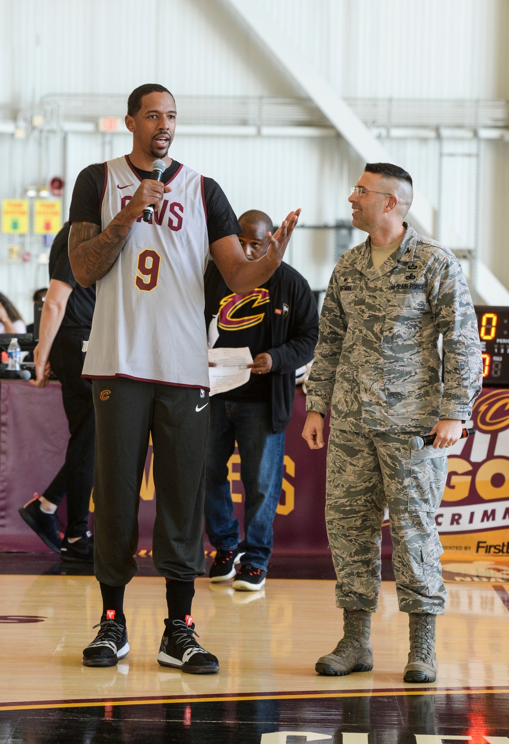 Cleveland Cavaliers Visit Wright-Patterson AFB