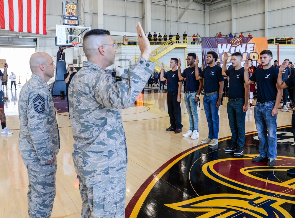 Cleveland Cavaliers Visit Wright-Patterson AFB