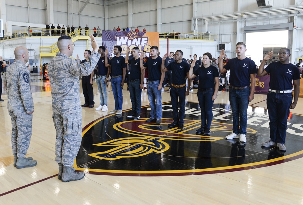 Cleveland Cavaliers Visit Wright-Patterson AFB