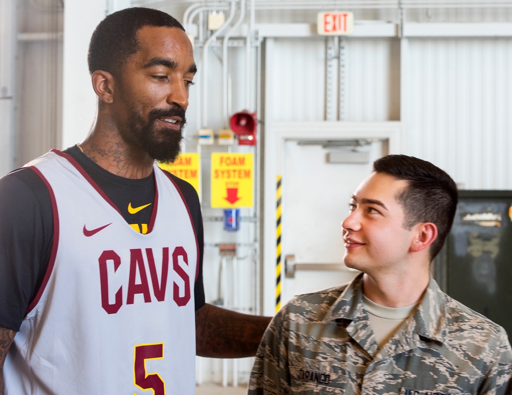 Cleveland Cavaliers Visit Wright-Patterson AFB