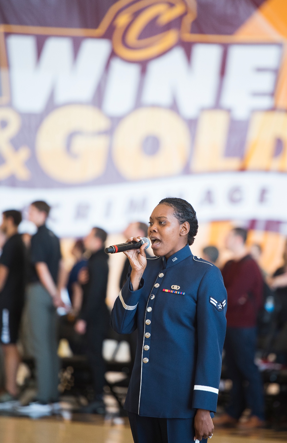 Cleveland Cavaliers Visit Wright-Patterson AFB