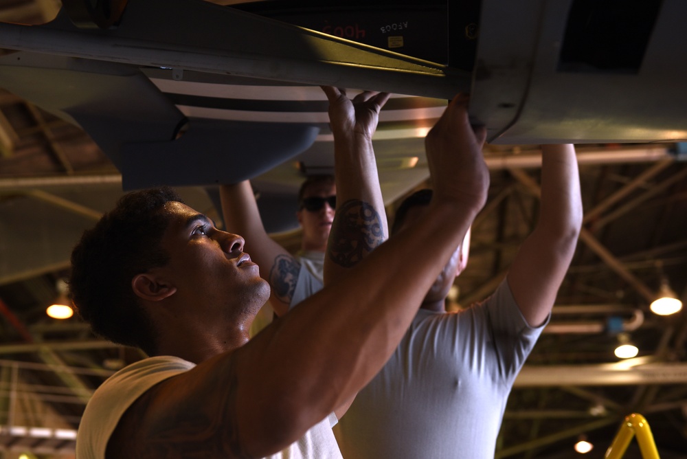 MQ-9 Reaper assembly at California Capital Air Show