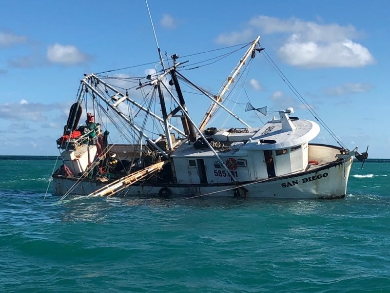Coast Guard responding to diesel spill approximately 7 miles northwest of Key West