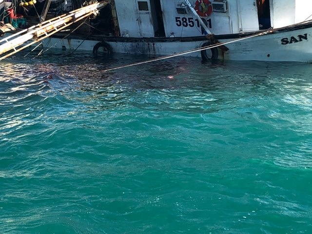 Coast Guard responding to diesel spill approximately 7 miles northwest of Key West