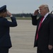 President Trump arrives at JBA from NYC