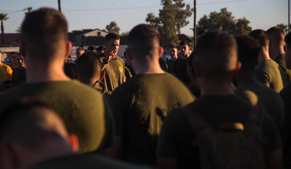 Headquarters &amp; Headquarters Squadron Marines and Sailors conduct Squadron HITT