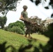 U.S. Marines conduct base clean up