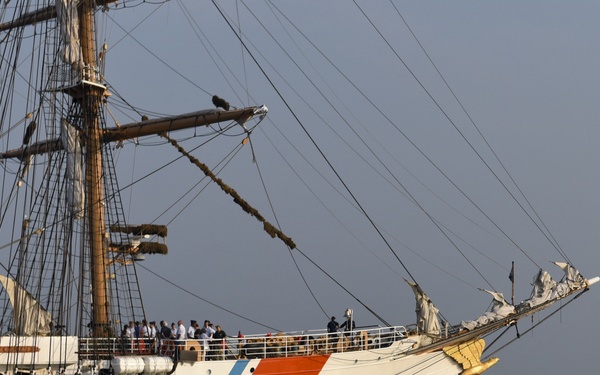 Coast Guard Cutter Eagle arrives in New London