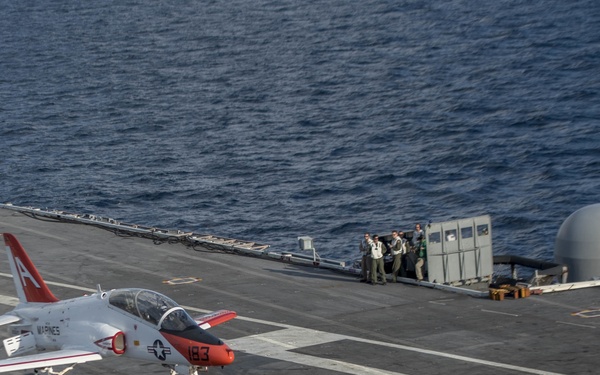 T-45 Carrier Qualifications on GHWB