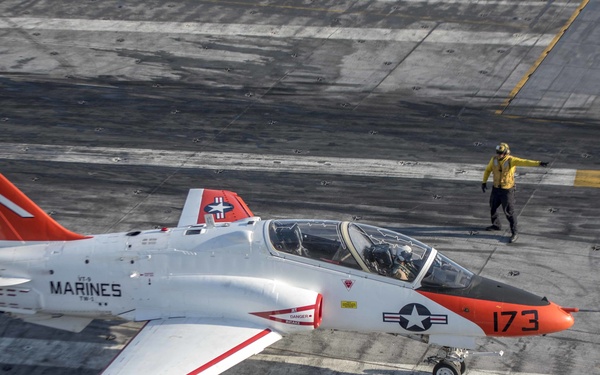 T-45 Carrier Qualifications on GHWB