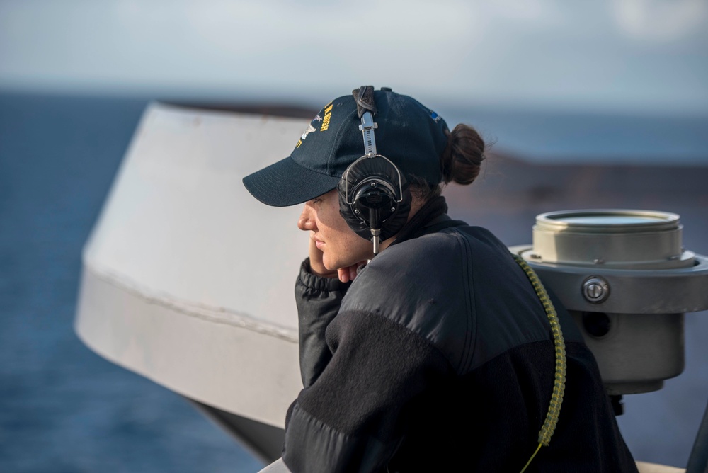 GHWB Sailor Stands Watch