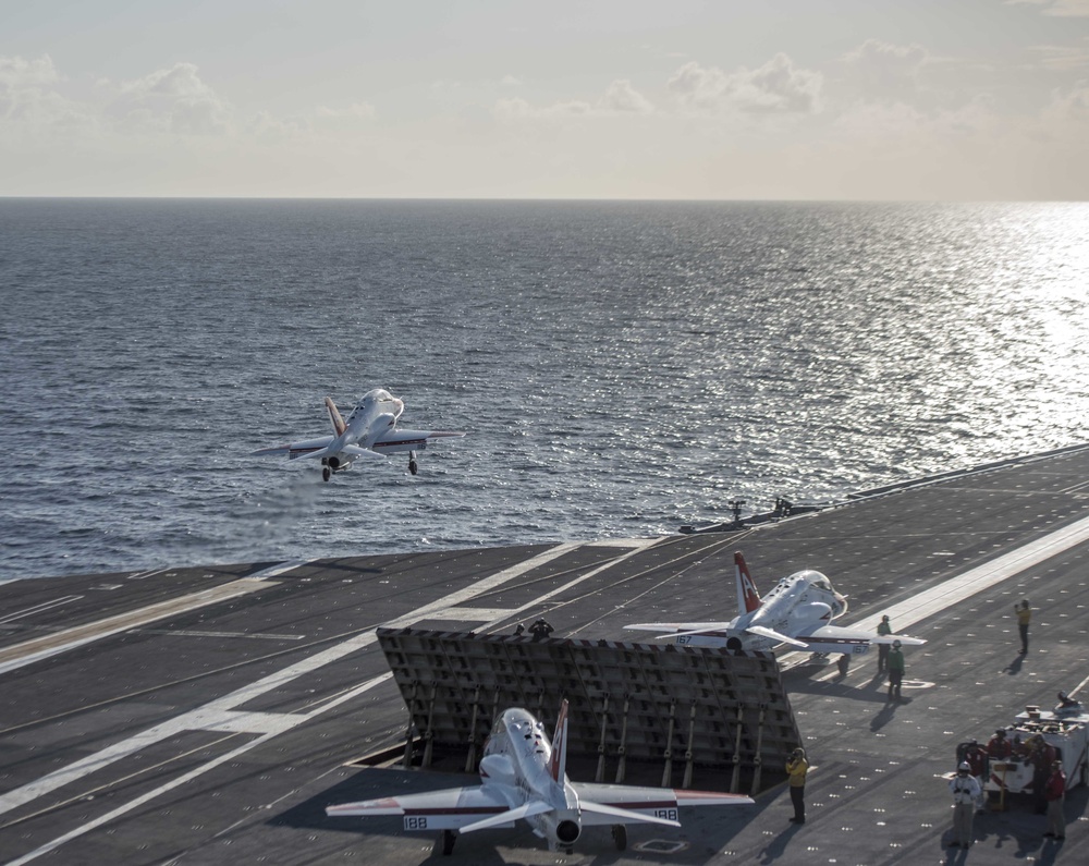 T-45 Carrier Qualifications on GHWB