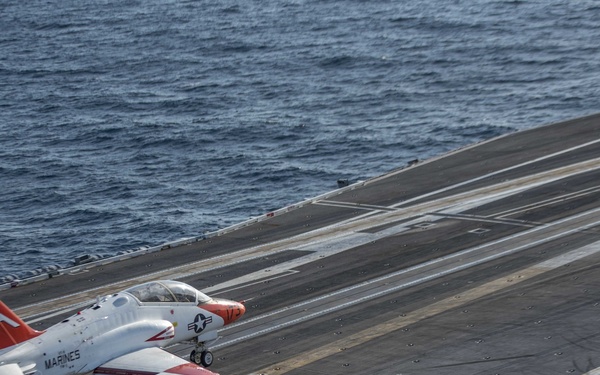 T-45 Carrier Qualifications on GHWB