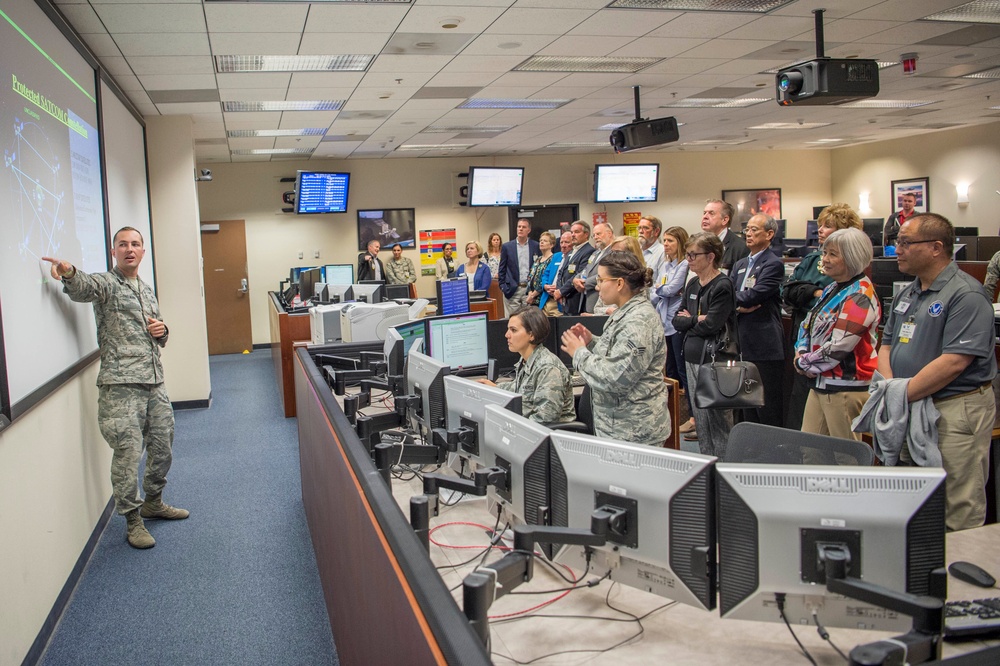Civic leaders tour Schriever