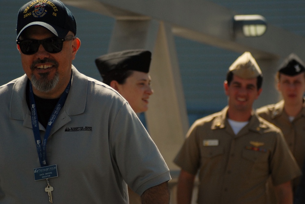 Re-enlistment aboard the USS Wisconsin (BB-64)