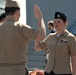 STG2(SW) Wells re-enlistment aboard the USS Wisconsin (BB-64)