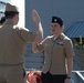 STG2(SW) Wells re-enlistment aboard the USS Wisconsin (BB-64)