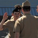 STG2(SW) Wells re-enlistment aboard the USS Wisconsin (BB-64)