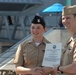 STG2(SW) Wells re-enlistment aboard the USS Wisconsin (BB-64)