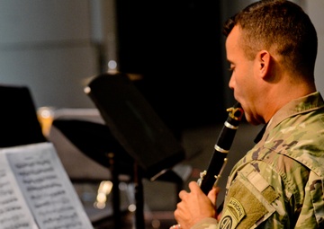 82nd Division Band performs at Pinehurst High School