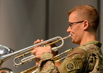 82nd Division Band performs at Pinehurst High School