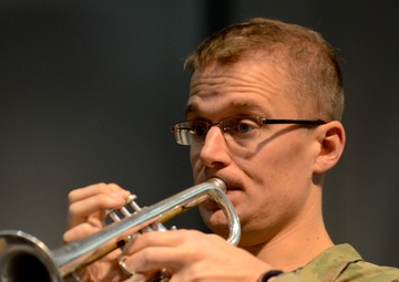 82nd Division Band performs at Pinehurst High School