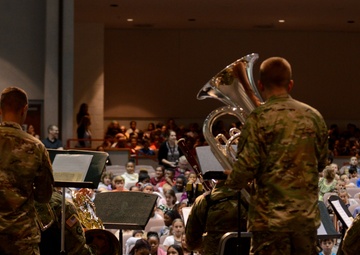 82nd Division Band performs at Pinehurst High School