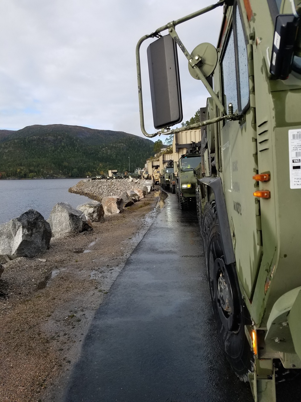 Marines offload initial equipment for Trident Juncture in Norway
