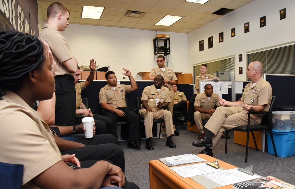 Commander of Navy Recruiting Command Visits New York Stations