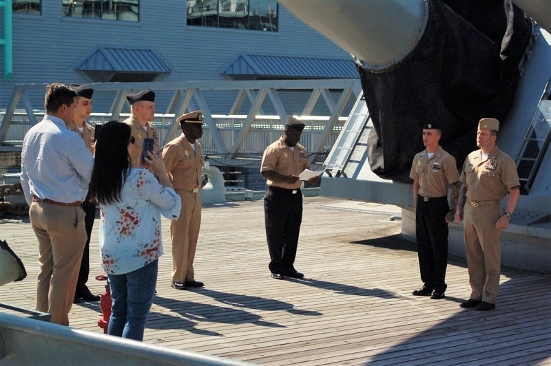 Naval Museum hosts a re-enlistment