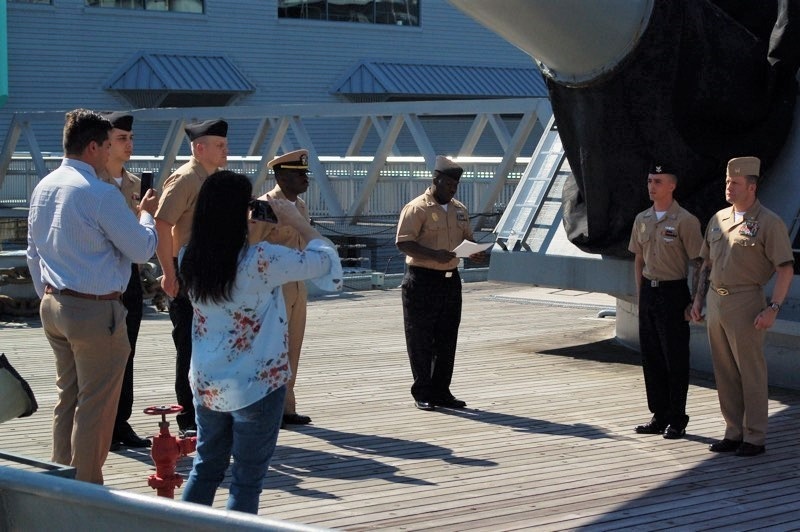 Naval Museum hosts a re-enlistment