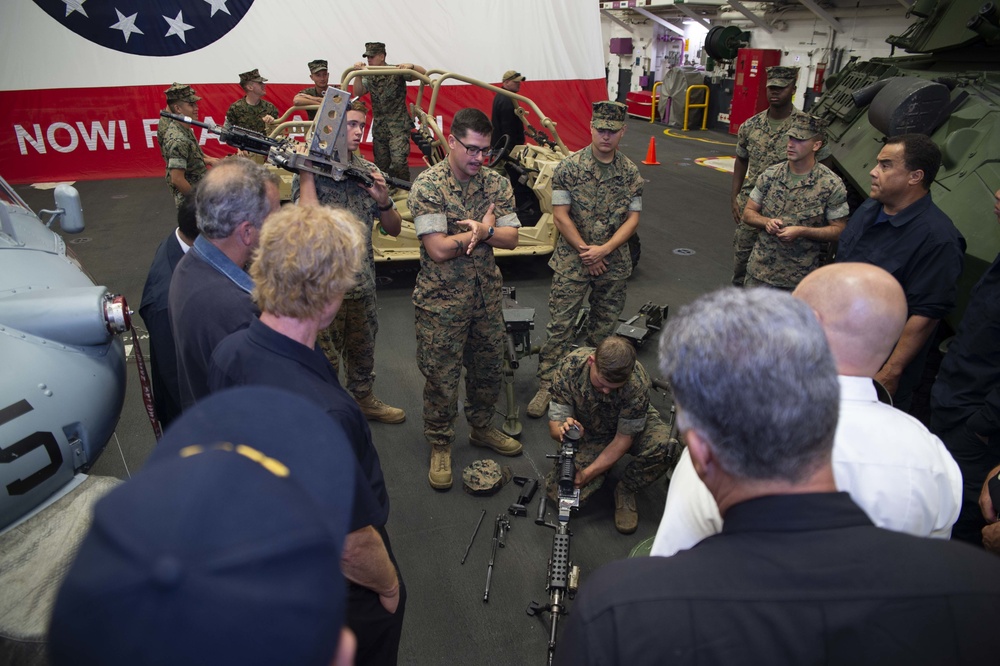 San Francisco Fire Department tours Bonhomme Richard