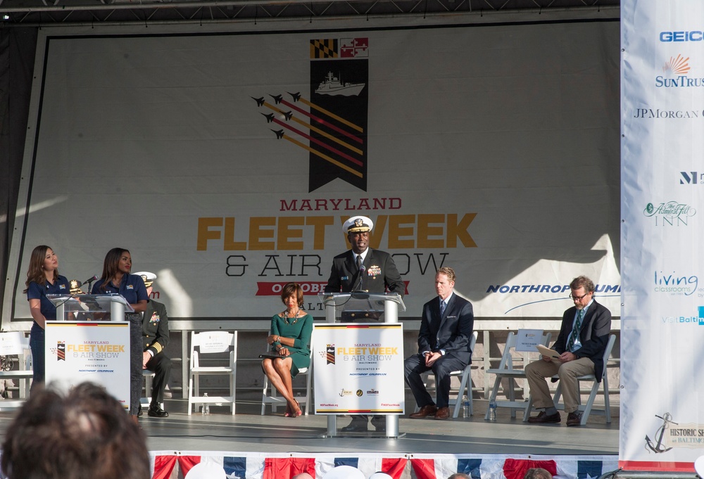 Maryland Fleet Week and Air Show Baltimore Opening Ceremony
