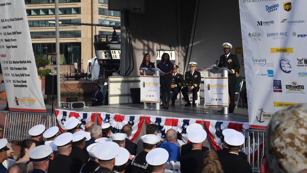 Maryland Fleet Week and Air Show Baltimore Opening Ceremony