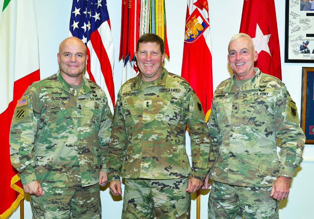 MG Mark Palzer visited Caserma Ederle, Vicenza, Italy