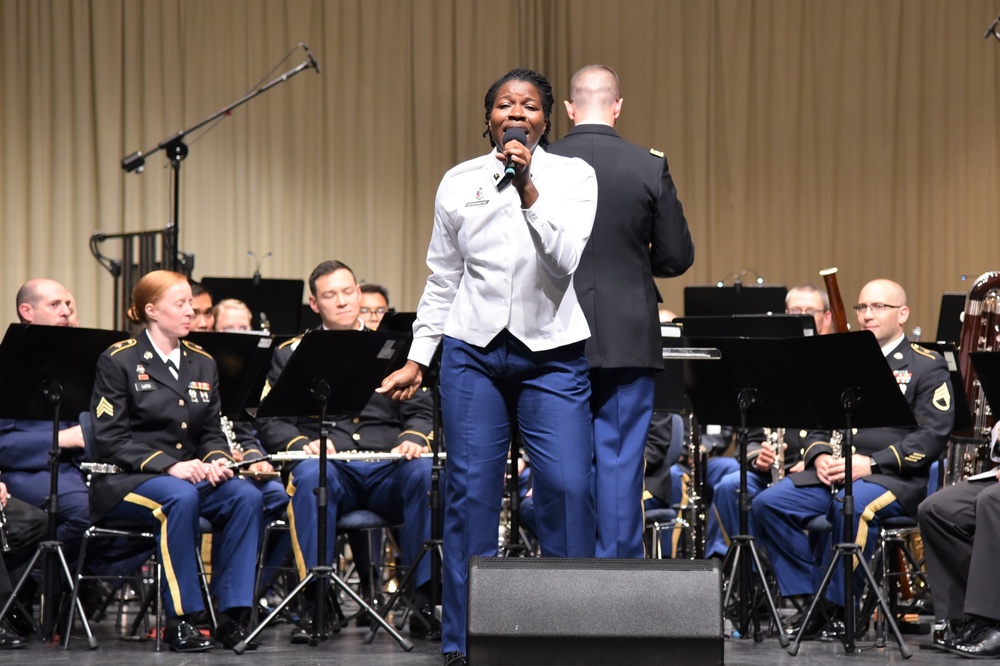 SPC Stephania Ozokwere sings