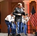 SSG Jordan Armstrong performs a song