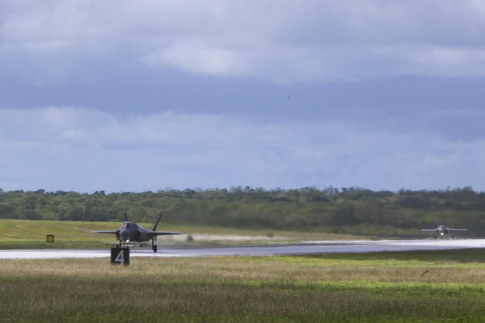 Lightning in clear skies: VMFA-121 takes off in Guam